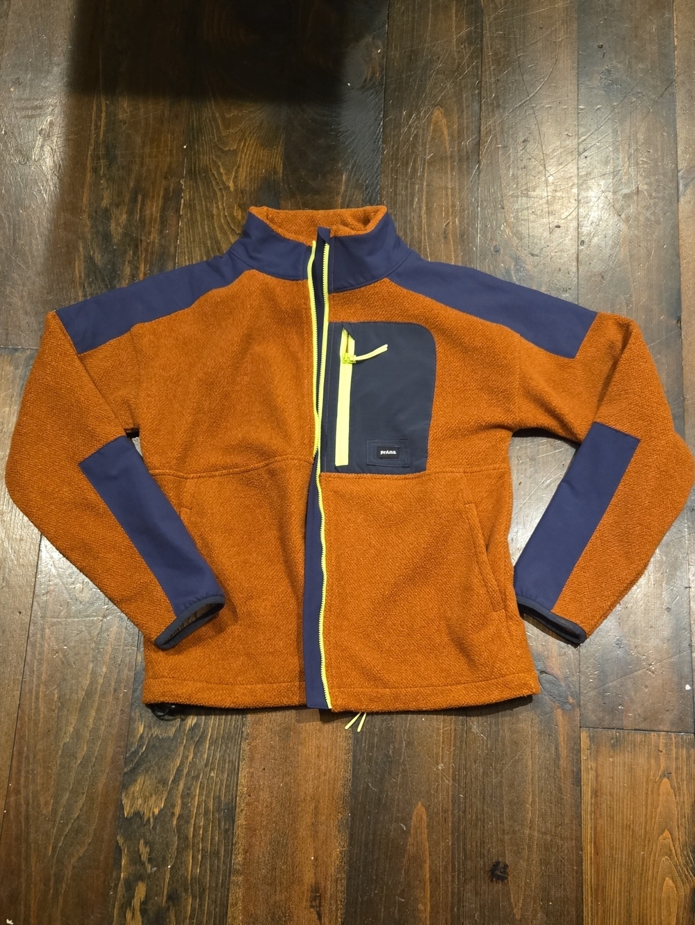 NWOT prAna Women's Peak Full Zip Fleece Jacket Size Small - Terracotta